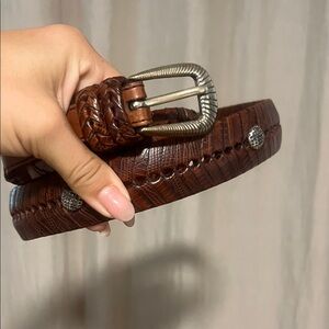 Southwestern leather belt